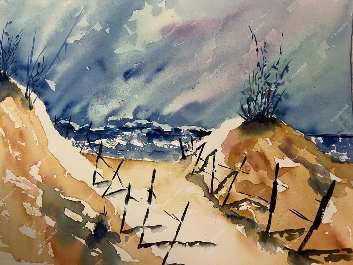 Storm Over Sandy Dunes