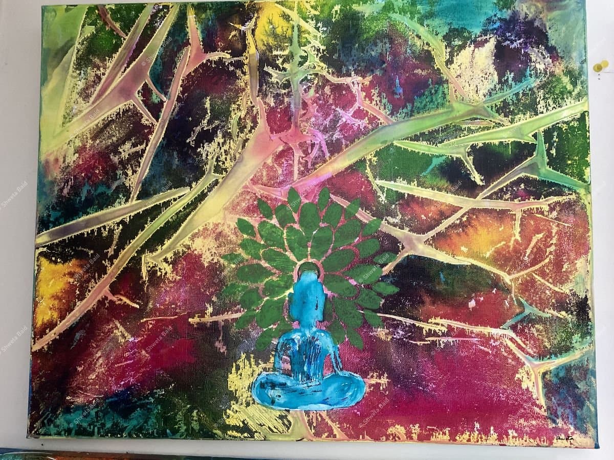 Buddha Beneath Cosmic Tree