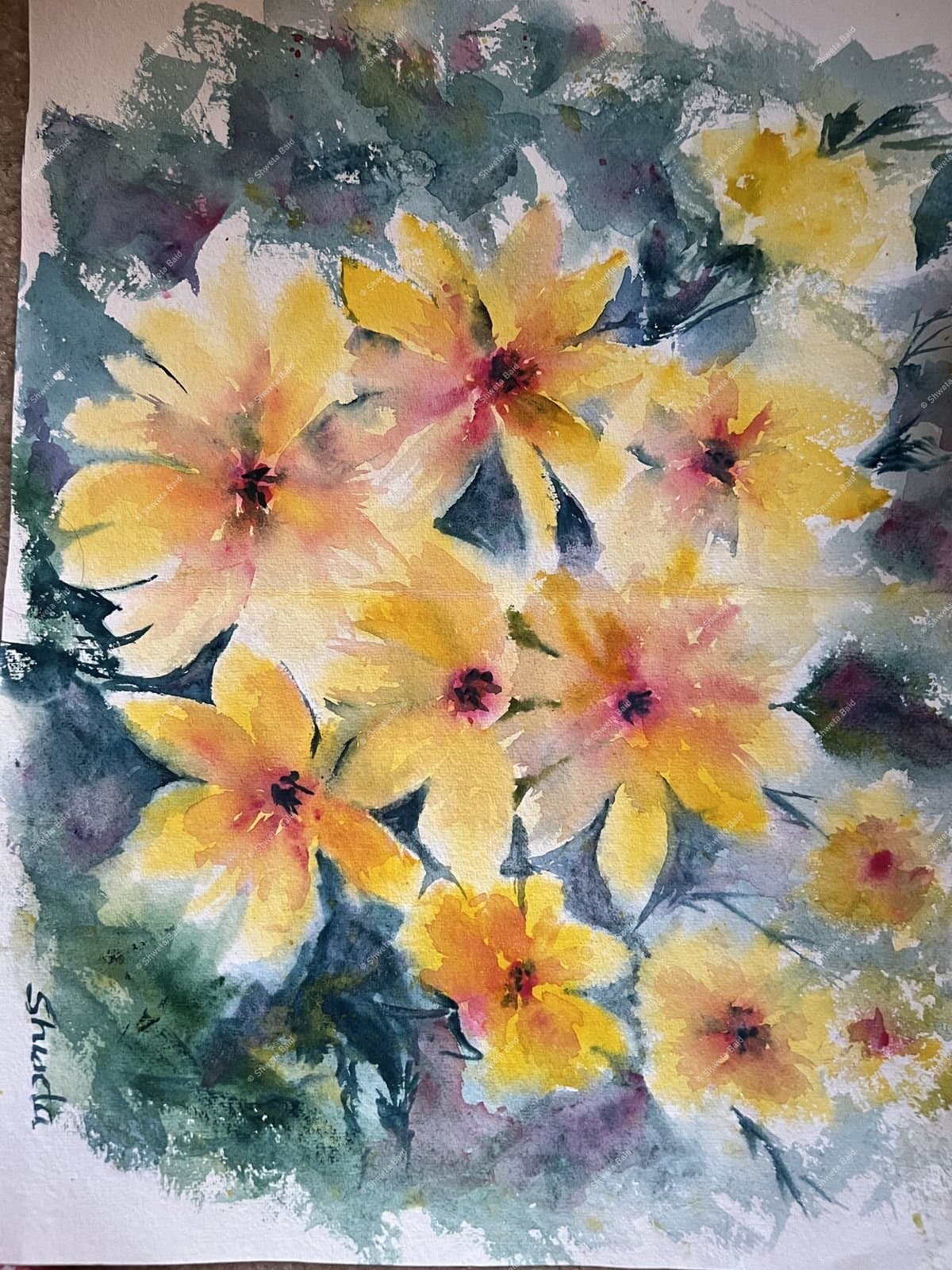 Golden Blooms in Harmony