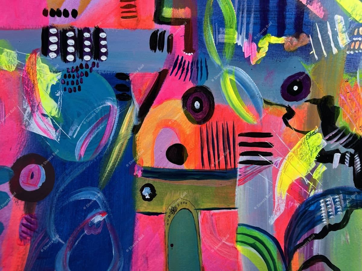 Neon Chaos Urban Symphony