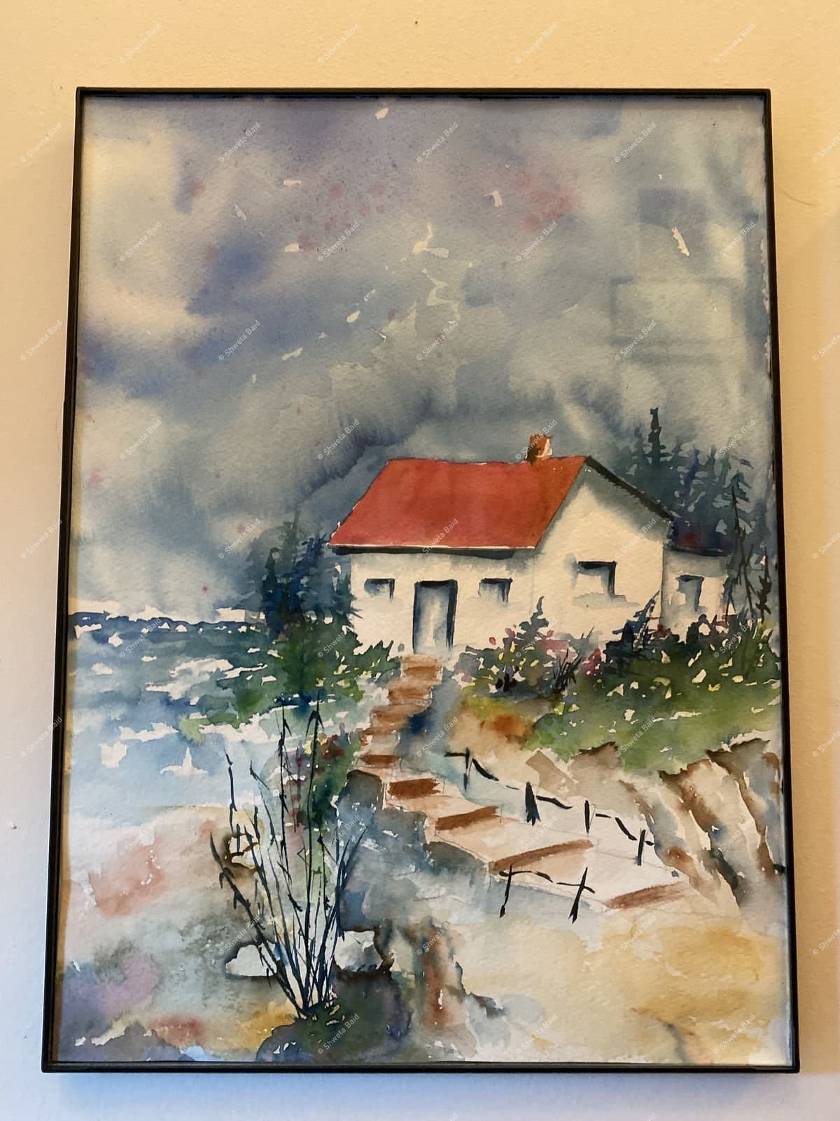 Storm Over Coastal Cottage