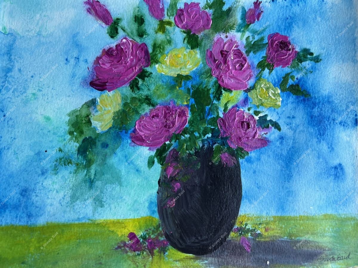 Purple Roses in Twilight