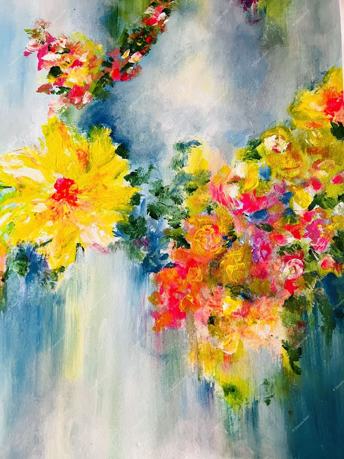 Blooming in Blue Mist