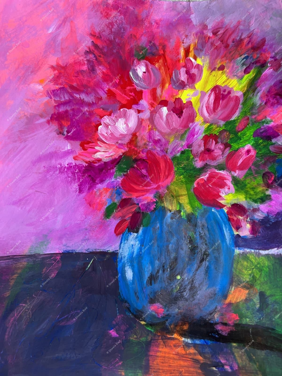 Vibrant Blooms in Blue