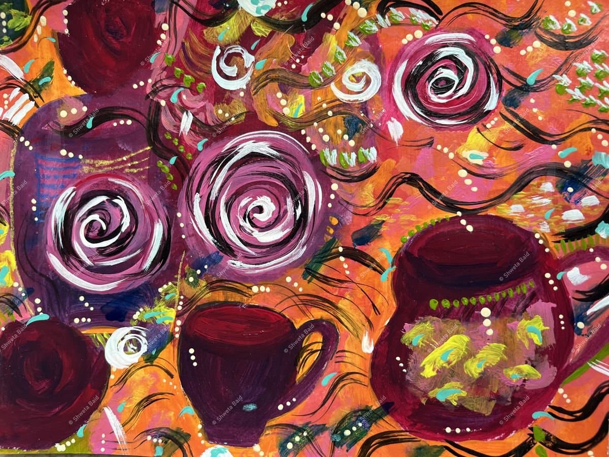 Roses and Tea Swirl