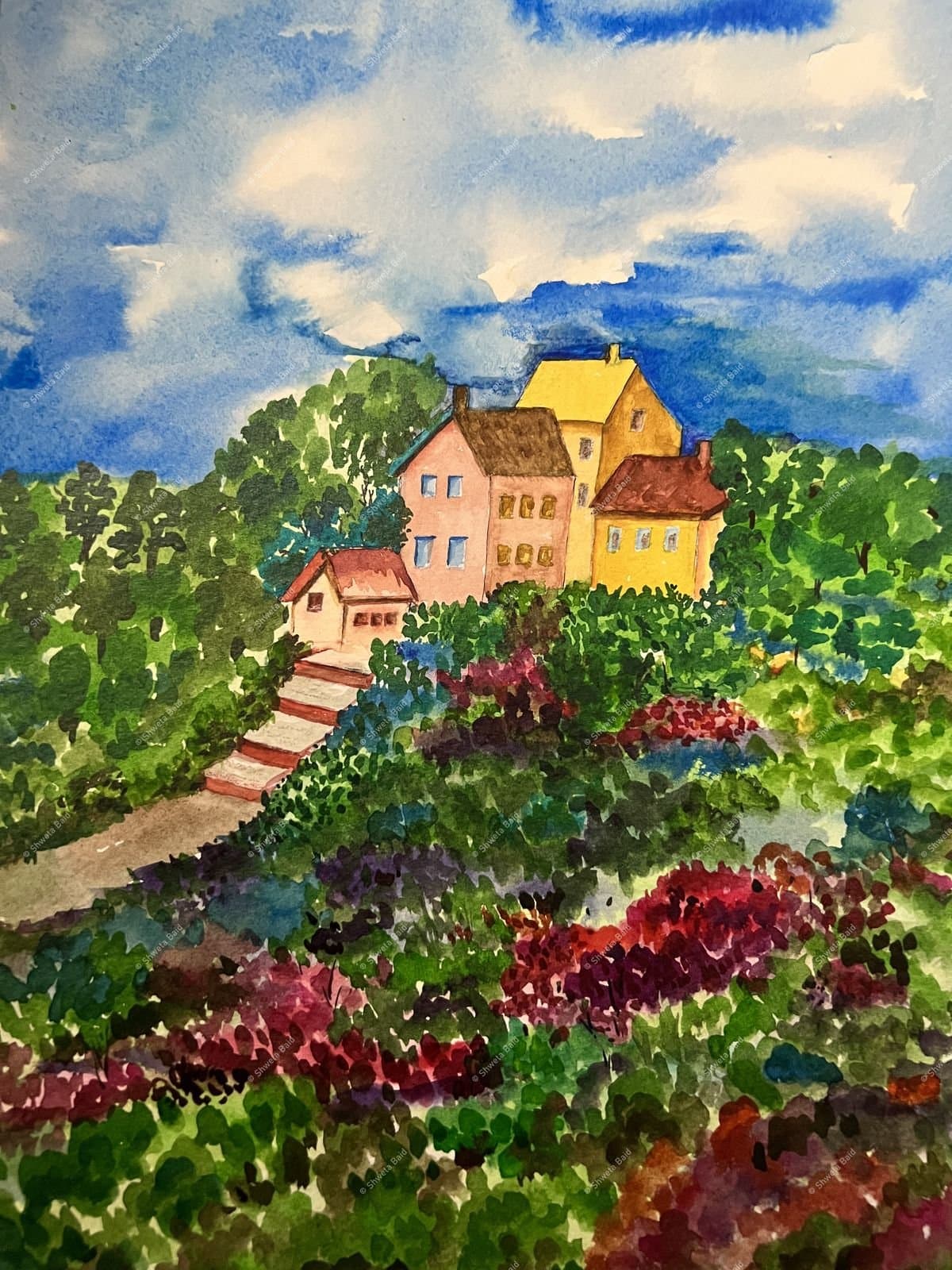 Hilltop Haven Among Blooms