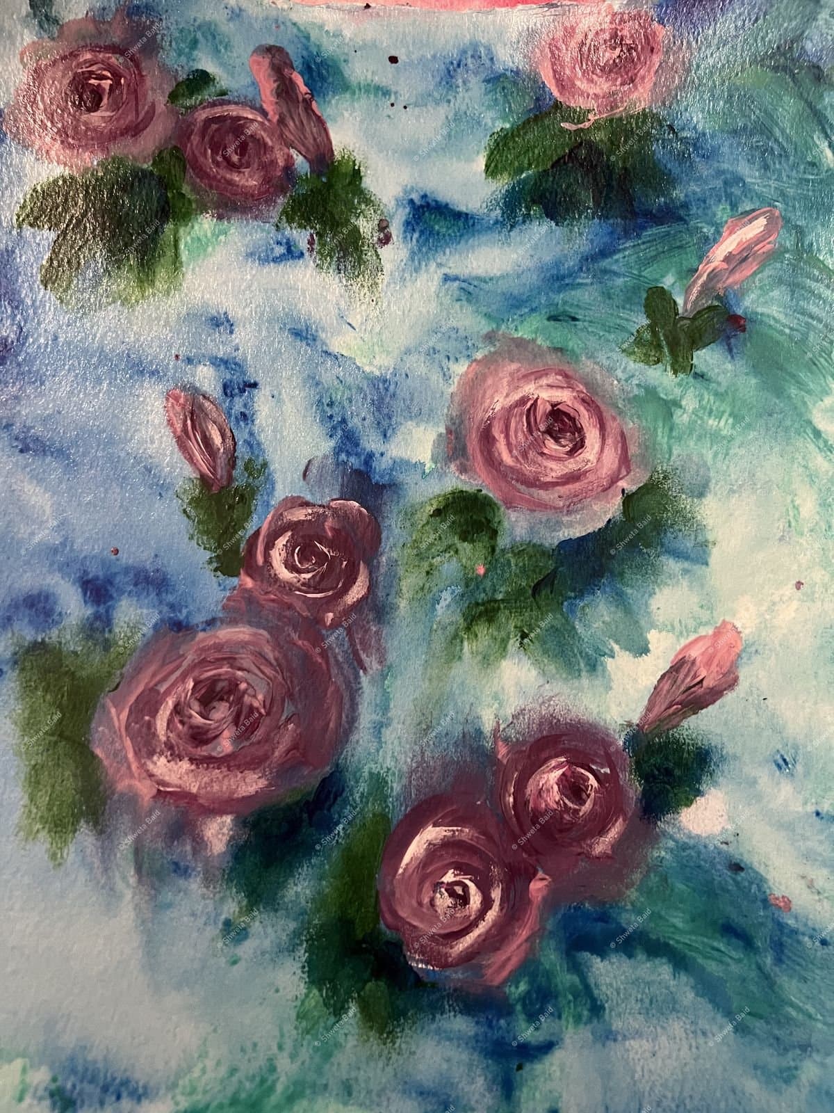 Roses in Blue Reverie