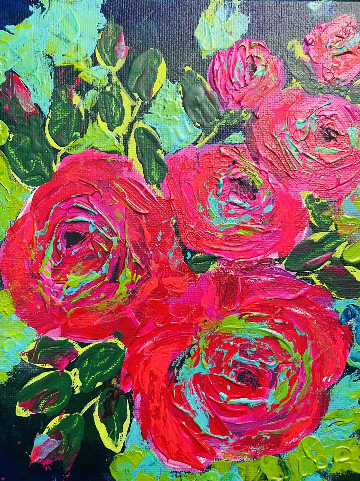 Crimson Roses Bold Bloom