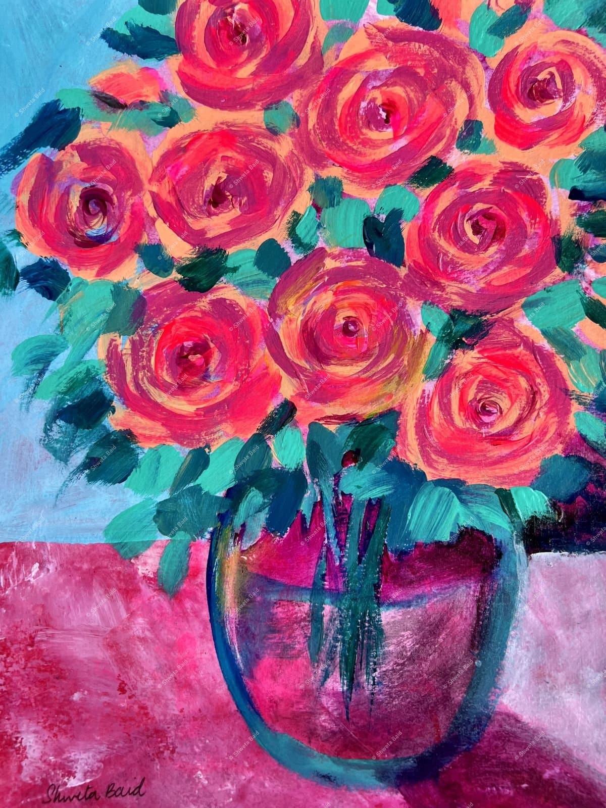 Vibrant Roses in Bloom