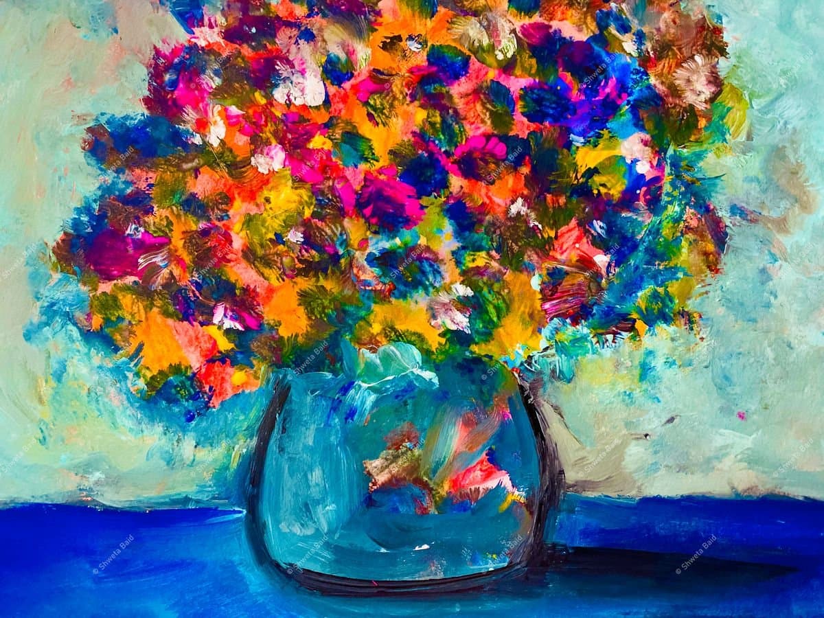 Vibrant Blooms in Blue