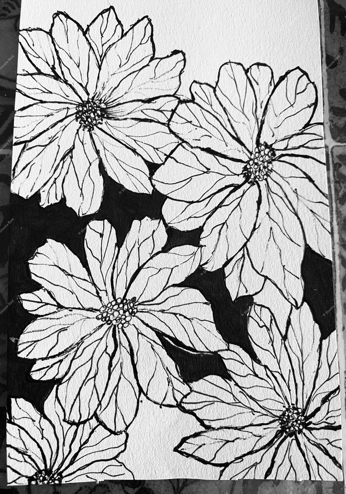 Blooming Ink Floral Dance