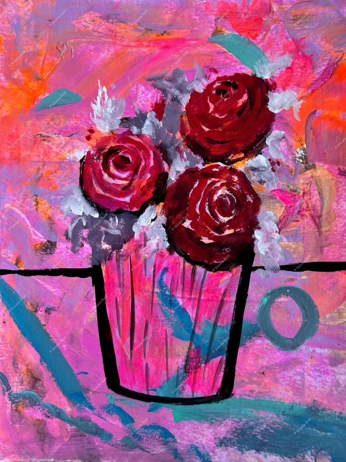 Crimson Roses Bold Bloom