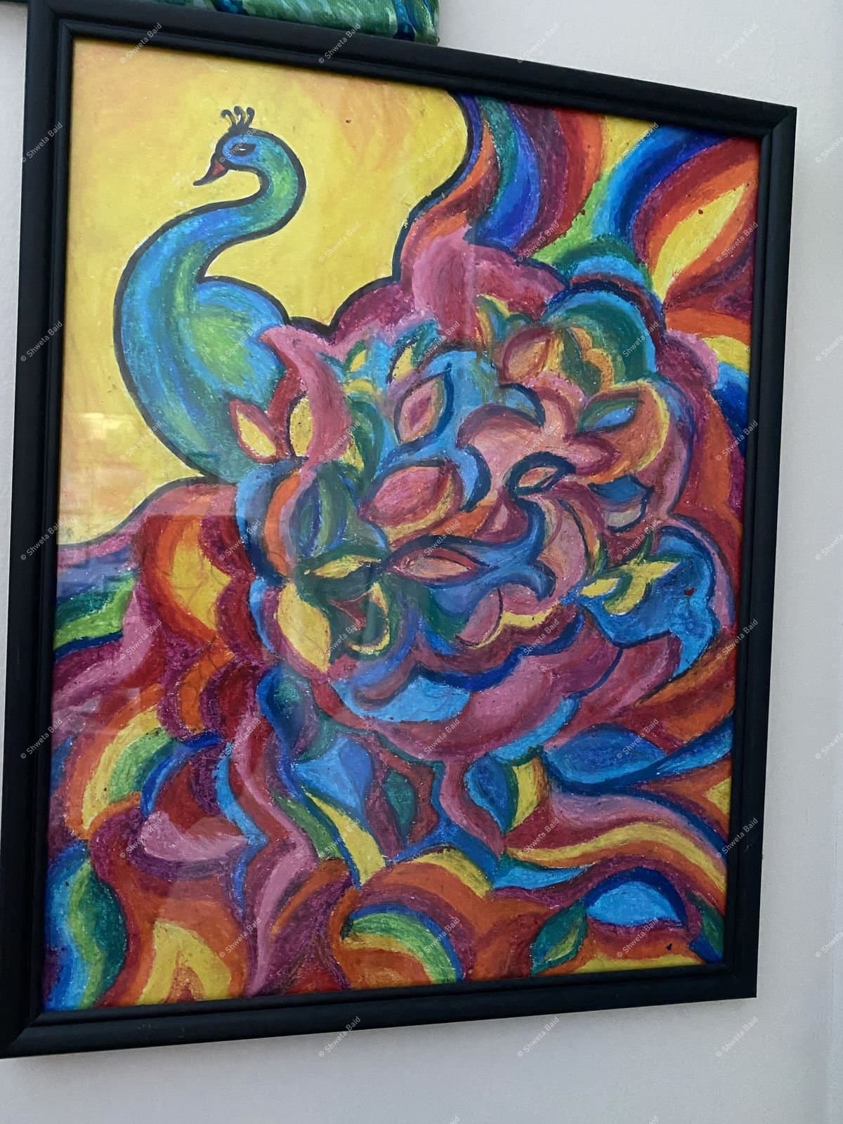 Peacock in Floral Bloom