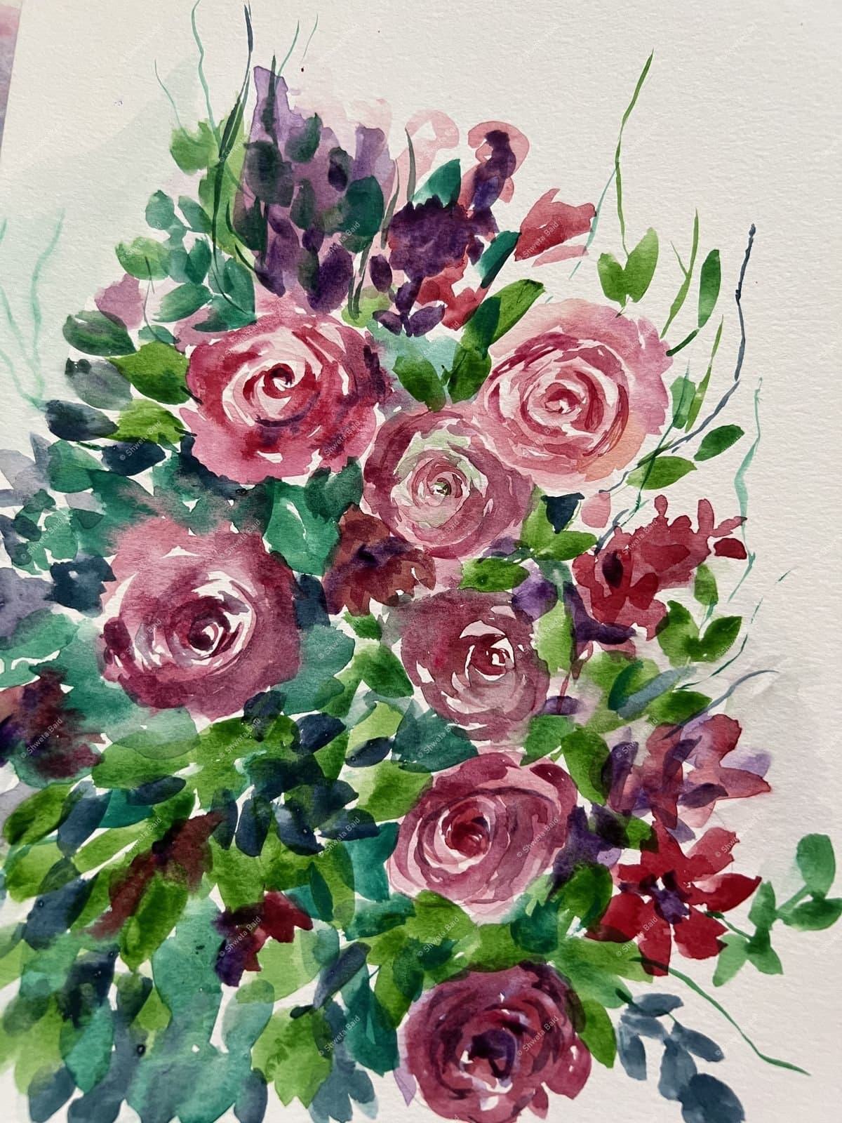 Blooming Roses in Blush