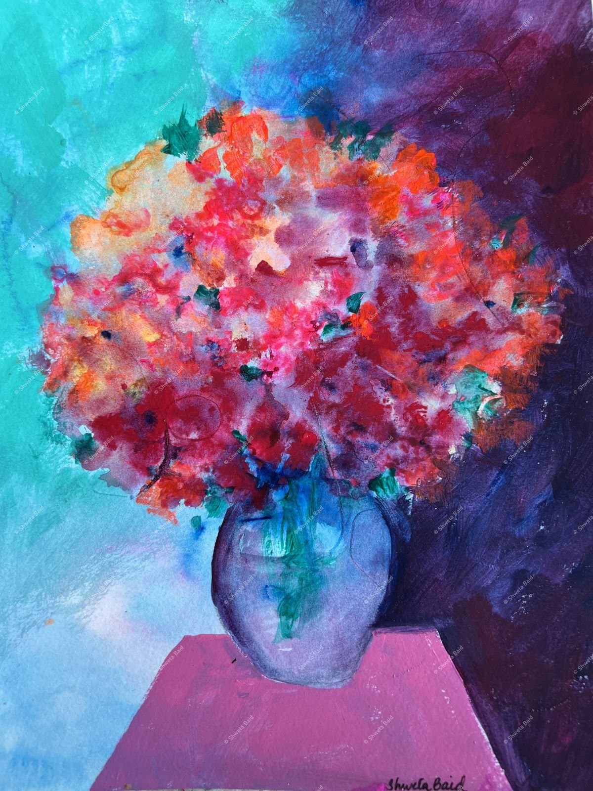 Vibrant Blooms in Blue