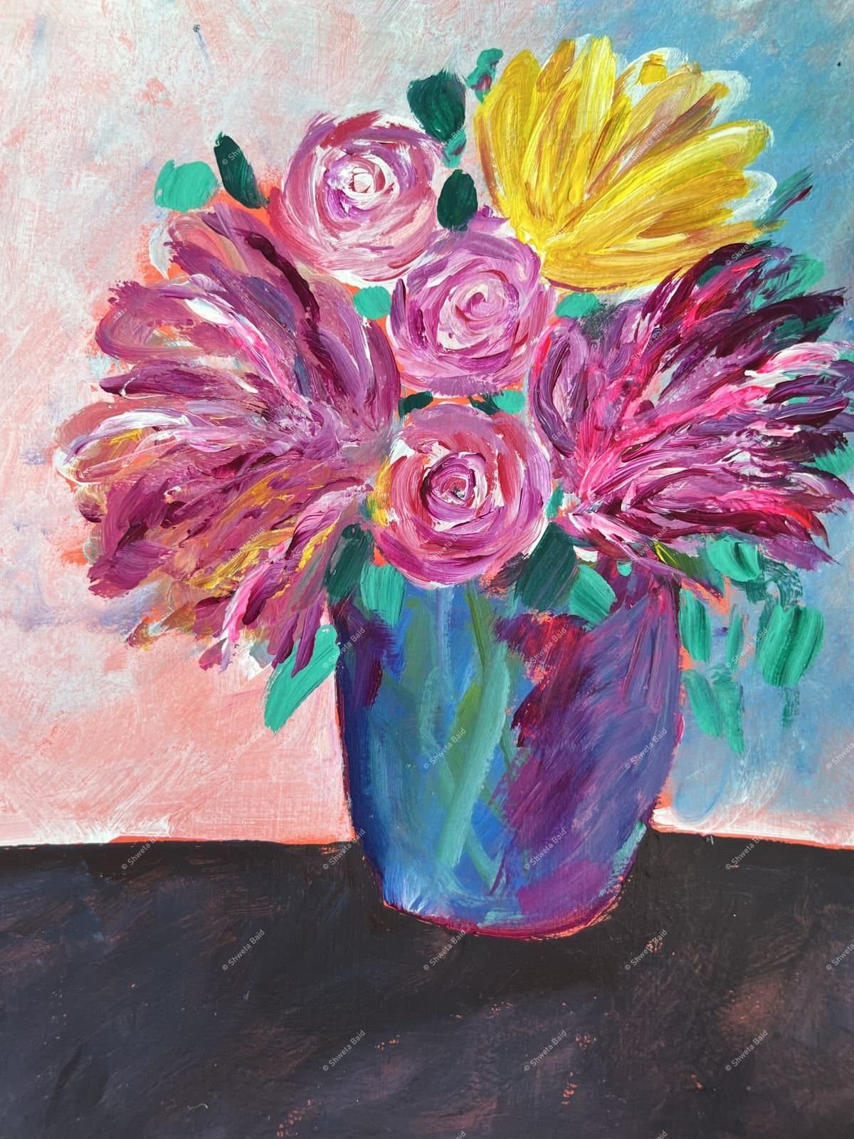 Vibrant Blooms in Blue