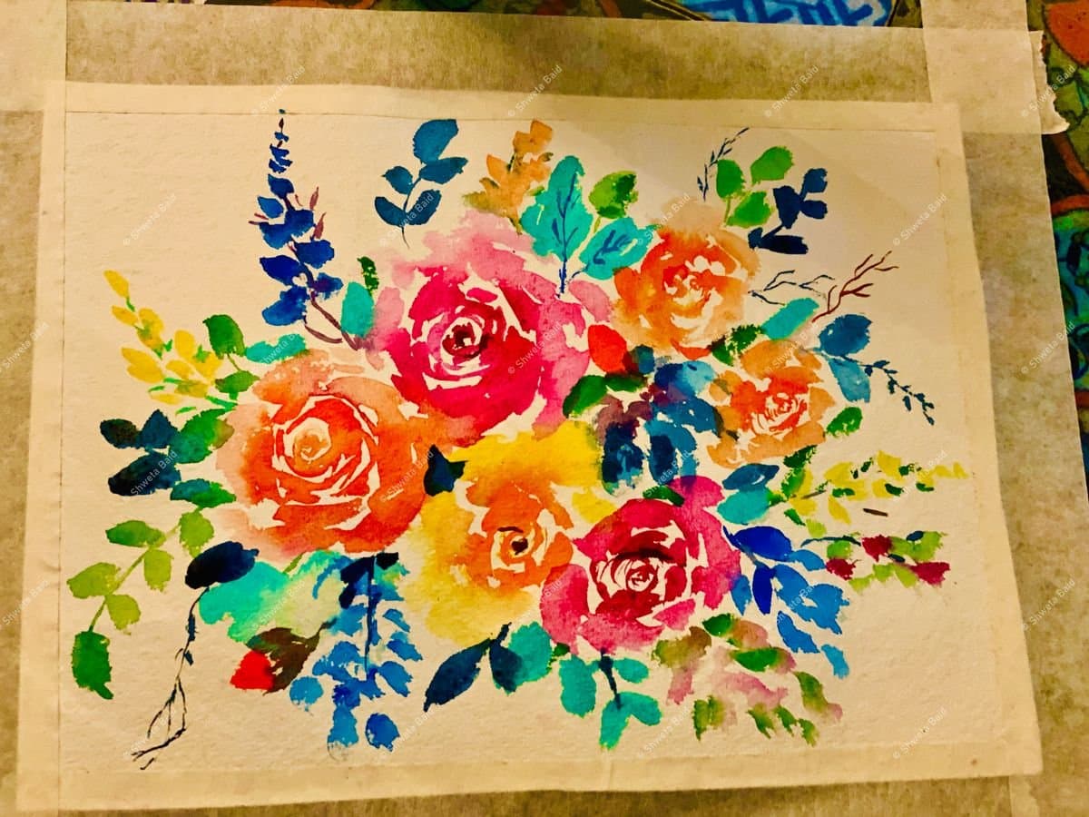 Vibrant Blooms in Watercolor