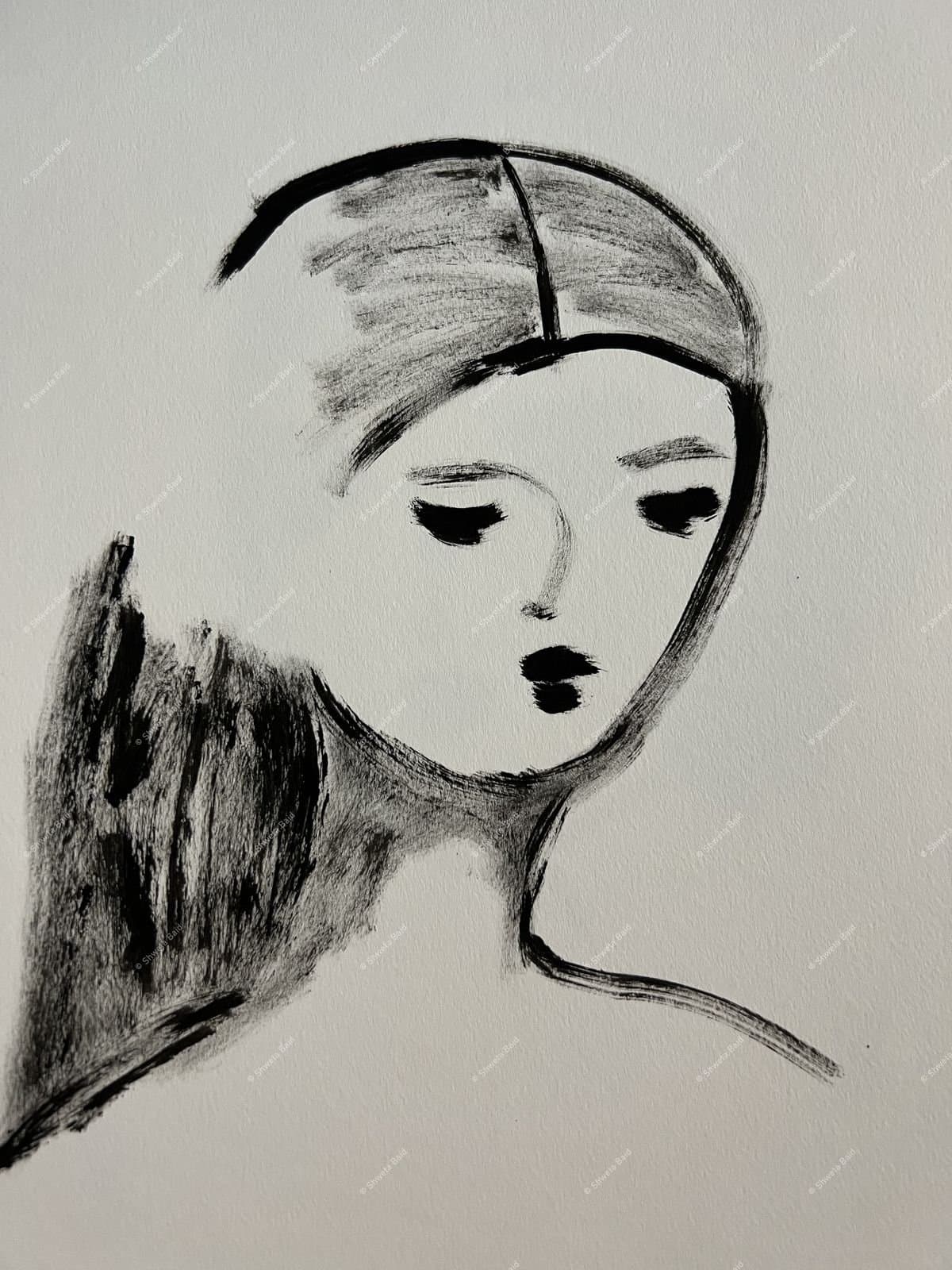 Contemplative Figure in Repose