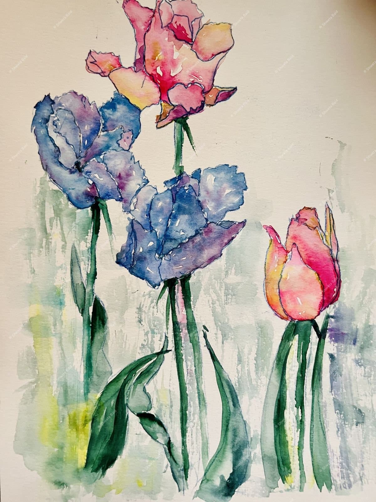 Dancing Blooms in Watercolor