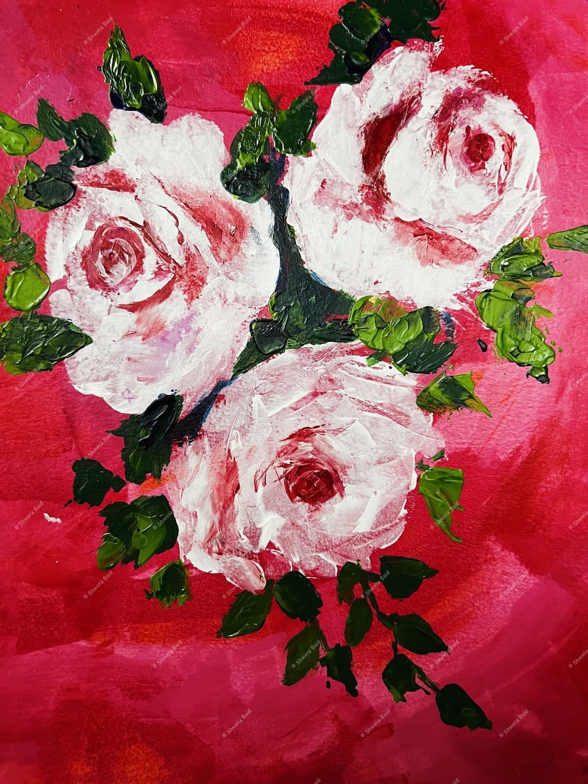 Crimson Dreams White Roses