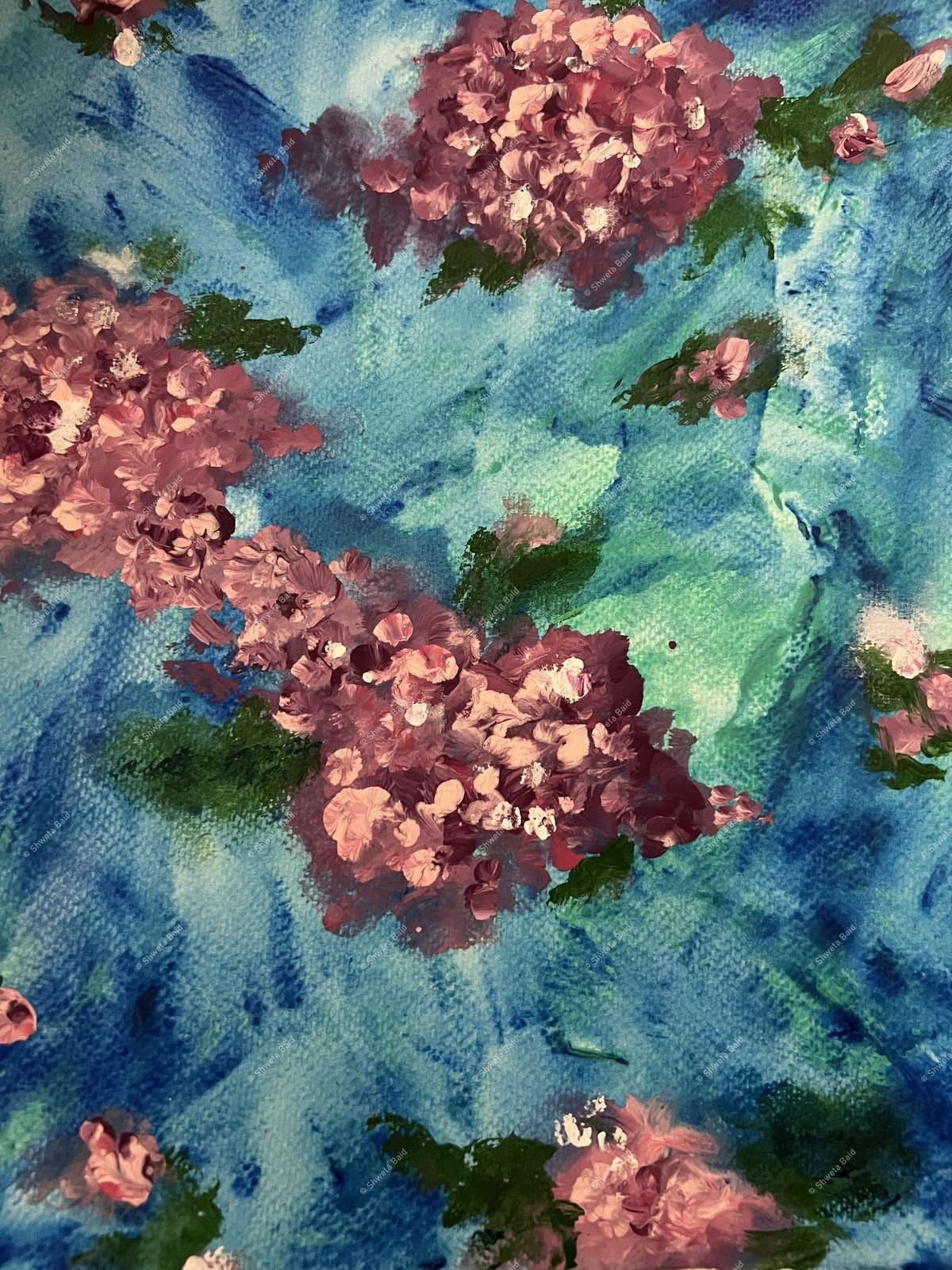 Hydrangeas in Blue Mist