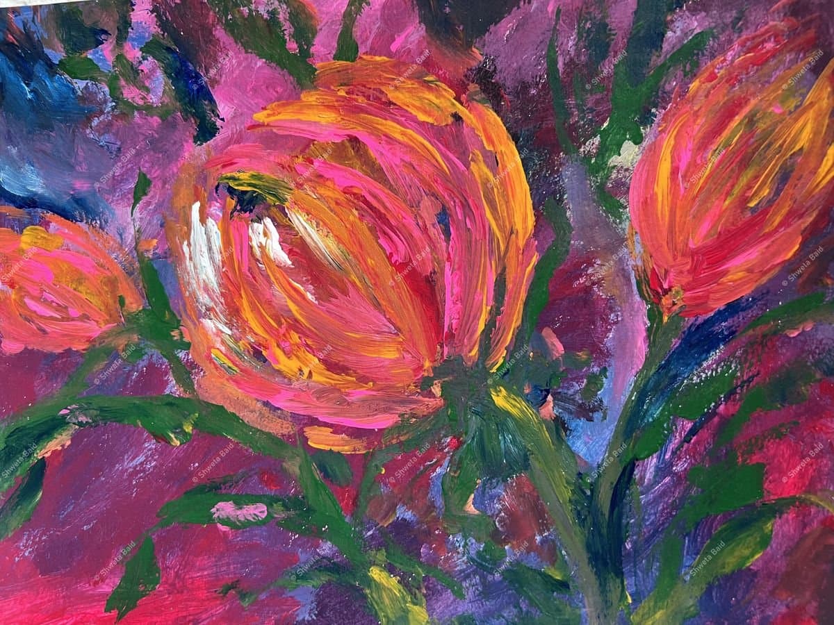 Blazing Blooms in Violet