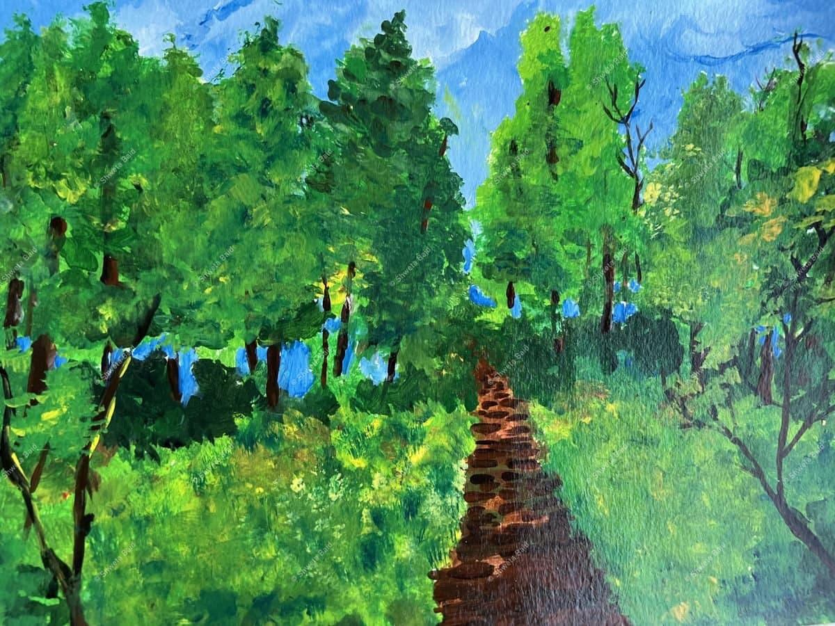 Sunlit Forest Path Beckons