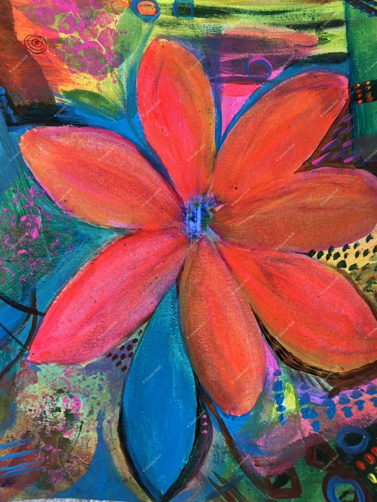 Vibrant Bloom Bursting Free