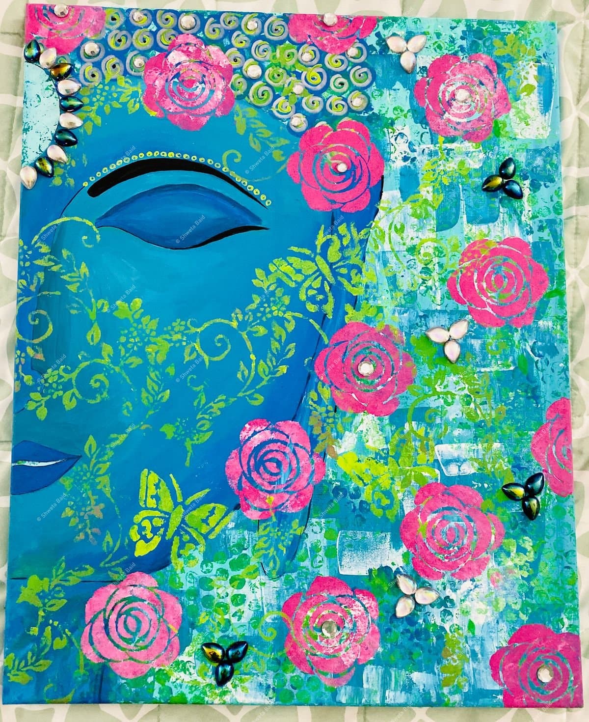 Turquoise Buddha Blooms